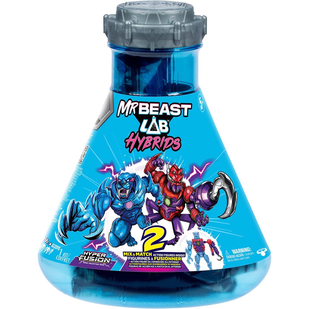 Mr. Beast Lab Hybrids Series 2 Mini Figuren 2er-Pack Spider vs Energy Panther 11 cm  0630996249048