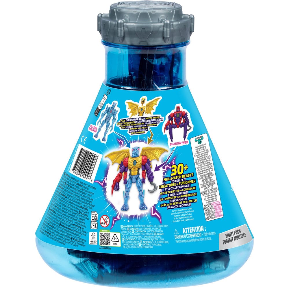 Mr. Beast Lab Hybrids Series 2 Mini Figuren 2er-Pack Spider vs Energy Panther 11 cm  0630996249048