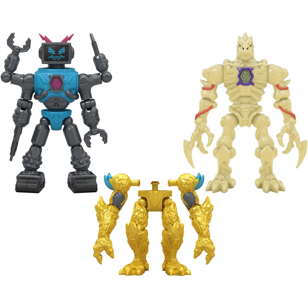 Mr. Beast Lab Hybrids Series 2 Mini Figuren 2er-Pack Lab-Bot vs Gid Skeleton 11 cm  0630996249055