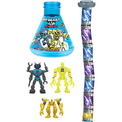 Mr. Beast Lab Hybrids Series 2 Mini Figuren 2er-Pack Lab-Bot vs Gid Skeleton 11 cm  0630996249055