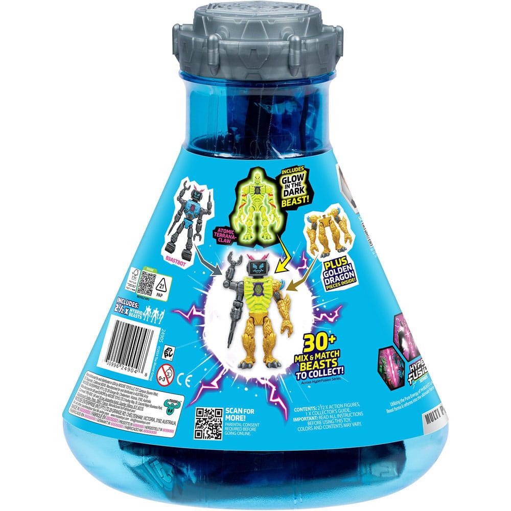 Mr. Beast Lab Hybrids Series 2 Mini Figuren 2er-Pack Lab-Bot vs Gid Skeleton 11 cm  0630996249055