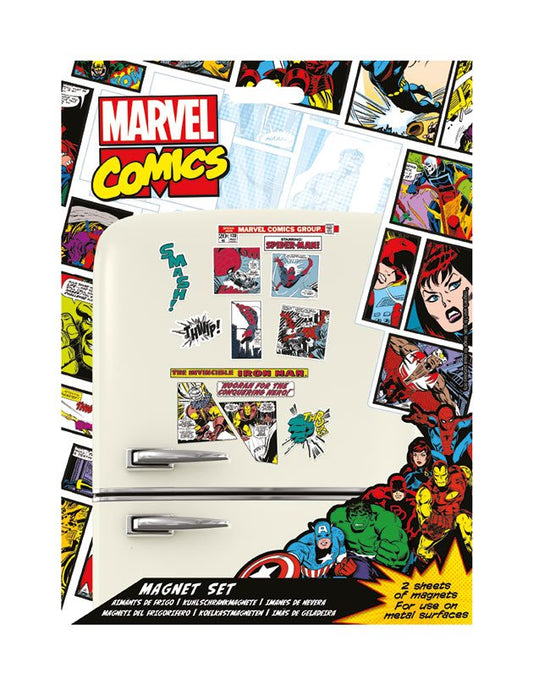 Marvel Comics Fridge Magnets Retro Heroes 5050293650807