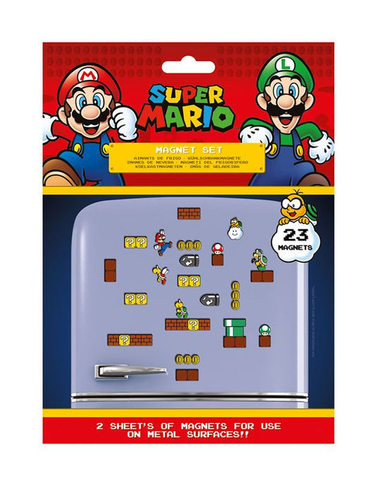 Super Mario Fridge Magnets Mushroom Kingdom 5050293650814