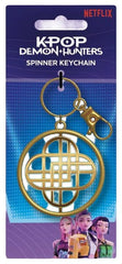 KPop Demon Hunters Spinner Keychain Golden 5063457098339