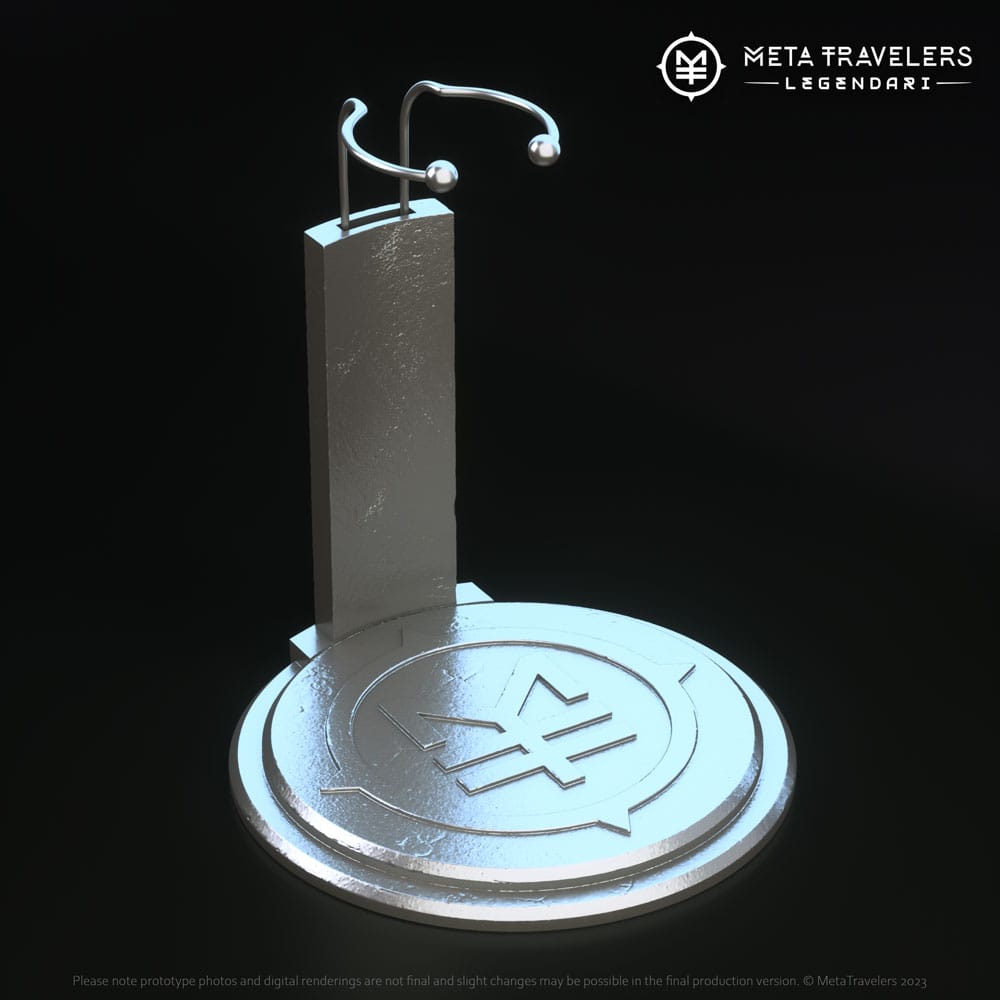 Legendari Action Figure Stand with MetaTravelers Logo 0850066012185