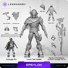 Legendari Actionfigur 1/10 Epsylon 18 cm 0850066012079