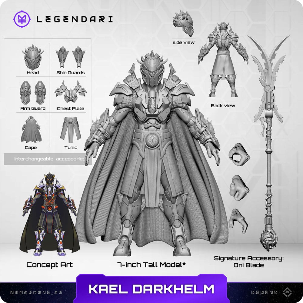 Legendari Actionfigur 1/10 Kael Darkhelm 18 cm 0850066012093