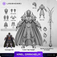 Legendari Actionfigur 1/10 Kael Darkhelm 18 cm 0850066012093
