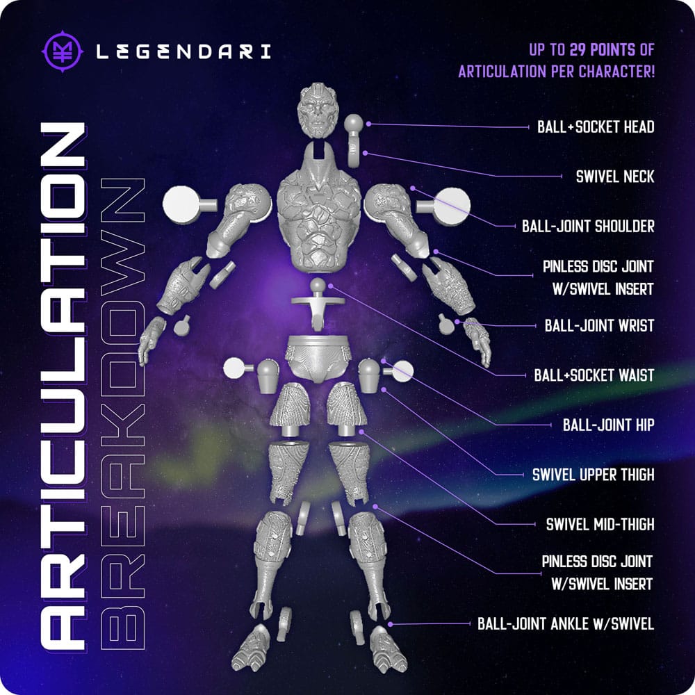 Legendari Actionfigur 1/10 Kael Darkhelm 18 cm 0850066012093