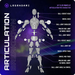 Legendari Actionfigur 1/10 Kael Darkhelm 18 cm 0850066012093