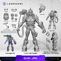 Legendari Actionfigur 1/10 Quik Jak 18 cm 0850066012154