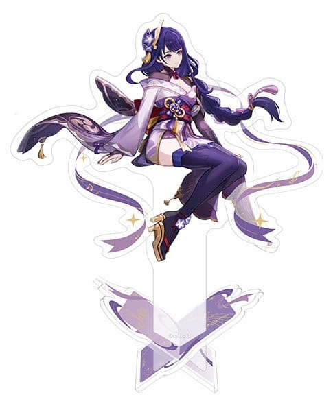 Genshin Impact Anniversary Celebration Series Acrylic Standee Raiden Shogun 6th Anniversary 13 cm 6942630854582
