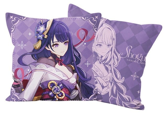 Genshin Impact Anniversary Celebration Series Pillow Case Raiden Shogun 6th Anniversary 45 x 45 cm 6942630854742