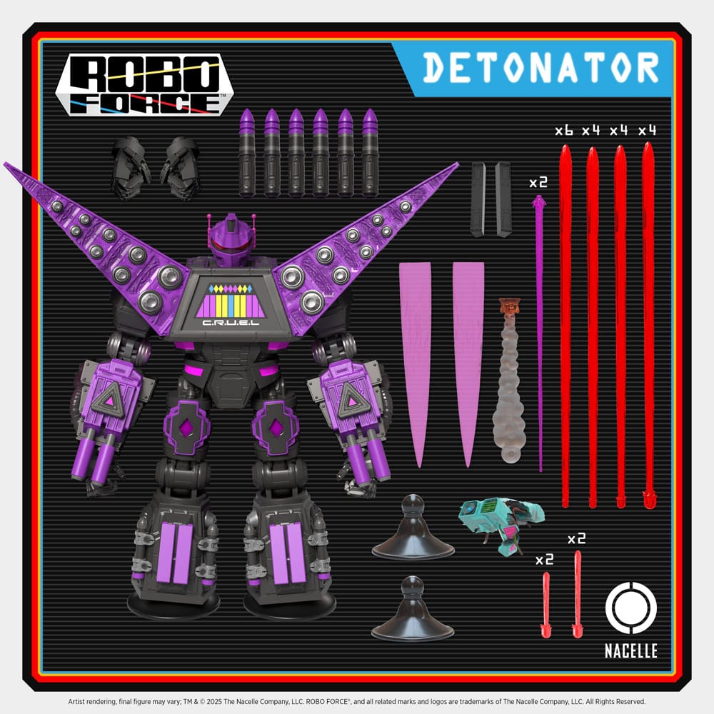 Robo Force Action Figure Wave 2 Detonator 24 cm 0850048317451