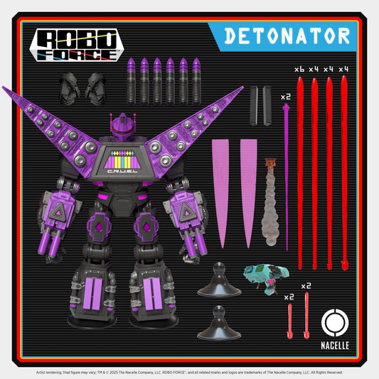 Robo Force Action Figure Wave 2 Detonator 24 cm 0850048317451