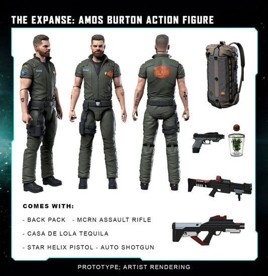 The Expanse Action Figure Amos Burton 20 cm 0850048317307