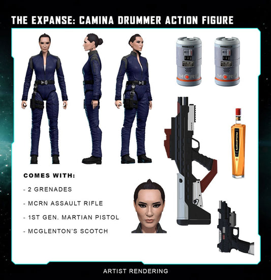 The Expanse Action Figure Camina Drummer 20 cm 0850048317321