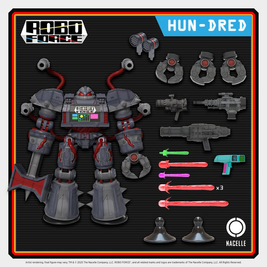Robo Force Action Figure Wave 2 Hun-Dred 23 cm 0850048317475