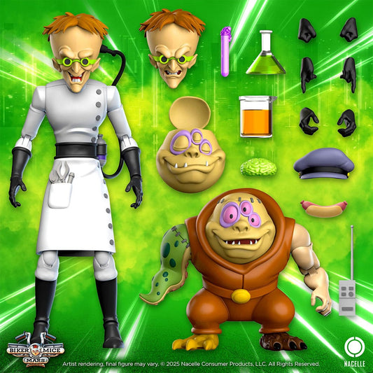 Biker Mice From Mars Action Figure Karbunkle & Fred The Mutant 23 cm 0850048317611