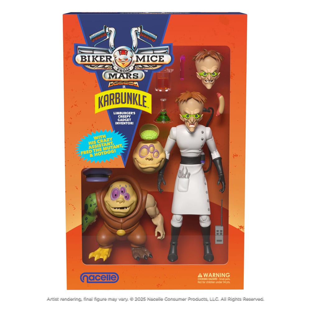 Biker Mice From Mars Action Figure Karbunkle & Fred The Mutant 23 cm 0850048317611