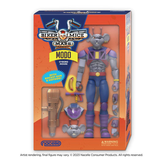 Biker Mice From Mars Action Figure Modo 20 cm 0850048317109
