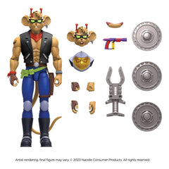 Biker Mice From Mars Action Figure Throttle 18 cm 0850048317093