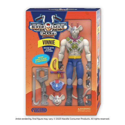Biker Mice From Mars Action Figure Vinnie 17 cm 0850048317086