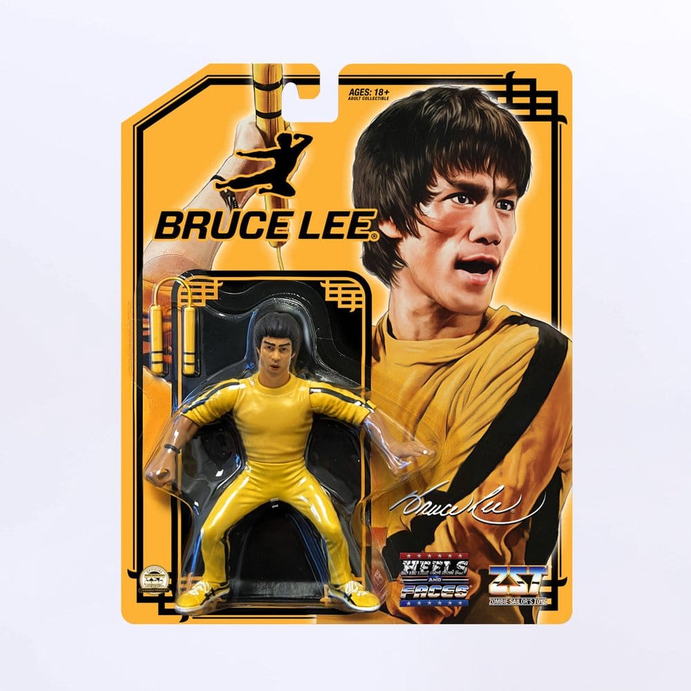 Bruce Lee Zombie Sailor's Toys Action Figure Yellow Tracksuit 11 cm 0741365704935