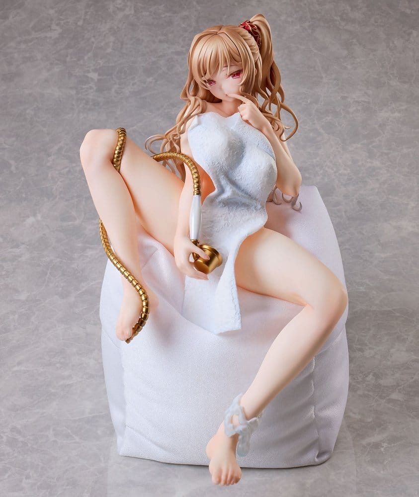Original Character PVC Figure Girl in the Bath [Cushion Ver.] Illustration by Ponzu 26 cm 4562271933471