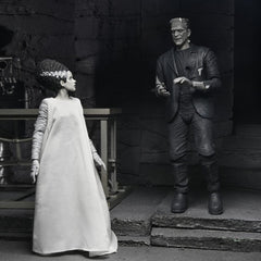Universal Monsters 2-Pack Action Figure Bride of Frankenstein 90th Anniversary The Monster & His Mate (B&W) 18 cm 0634482047477