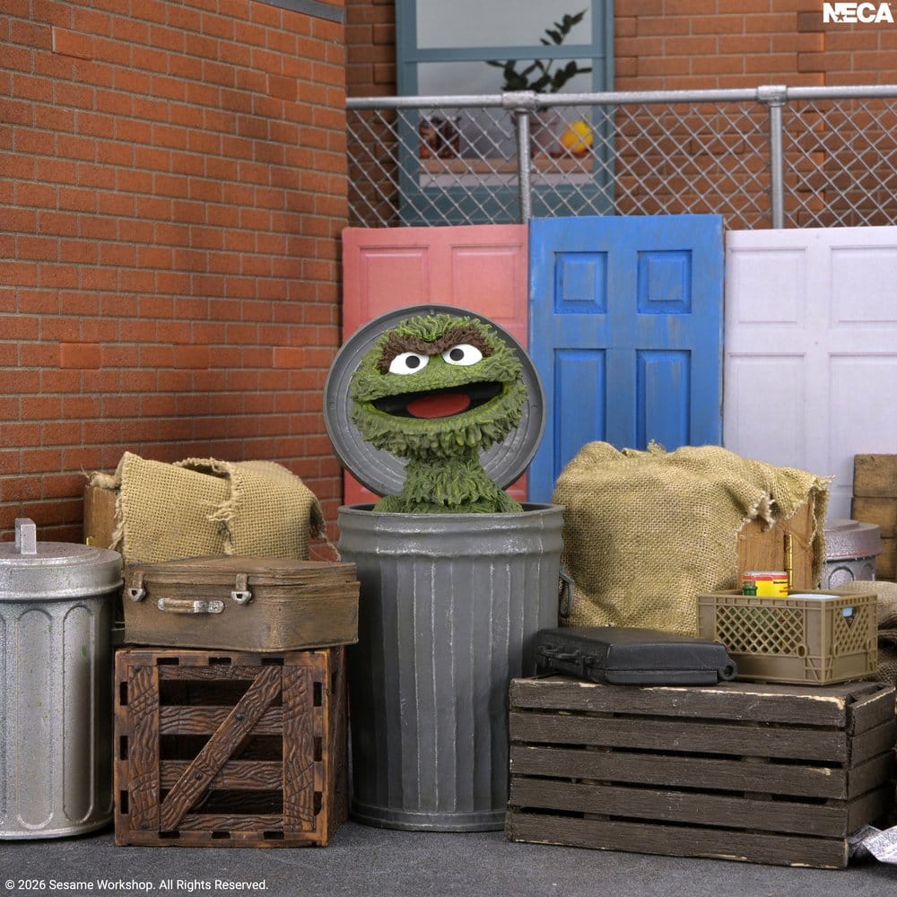 Sesame Street Ultimate Action Figure Oscar the Grouch 18 cm 0634482086223