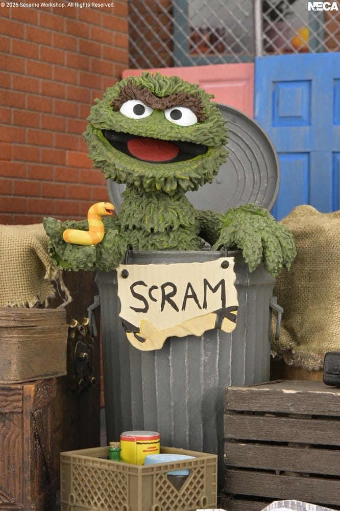 Sesame Street Ultimate Action Figure Oscar the Grouch 18 cm 0634482086223