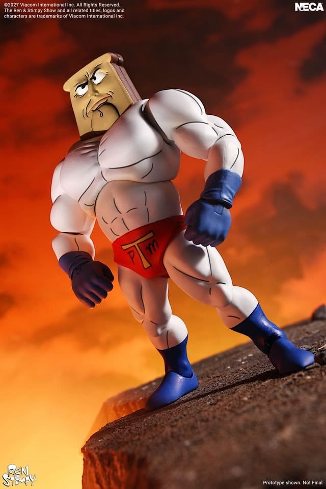 The Ren & Stimpy Show Action Figure Ultimate Powdered Toast Man 18 cm 0634482090107