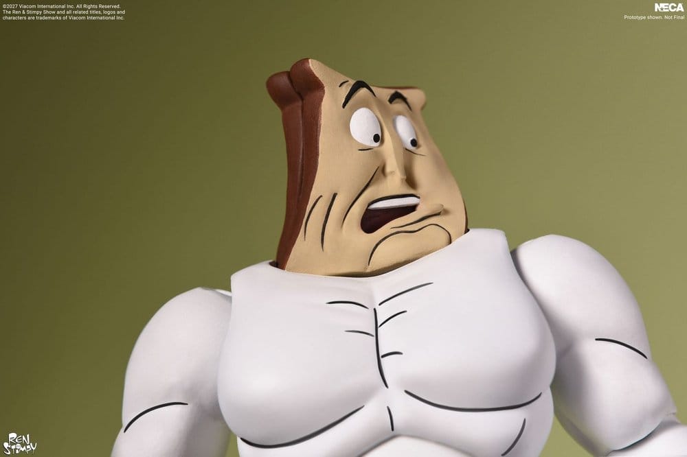 The Ren & Stimpy Show Action Figure Ultimate Powdered Toast Man 18 cm 0634482090107