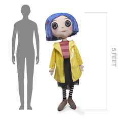 Coraline Life-Size Plush Figure Coraline with Button Eyes 152 cm 0883975181581