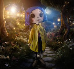 Coraline Life-Size Plush Figure Coraline with Button Eyes 152 cm 0883975181581