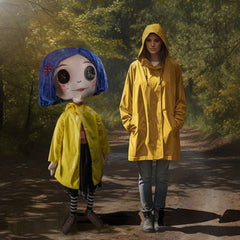 Coraline Life-Size Plush Figure Coraline with Button Eyes 152 cm 0883975181581