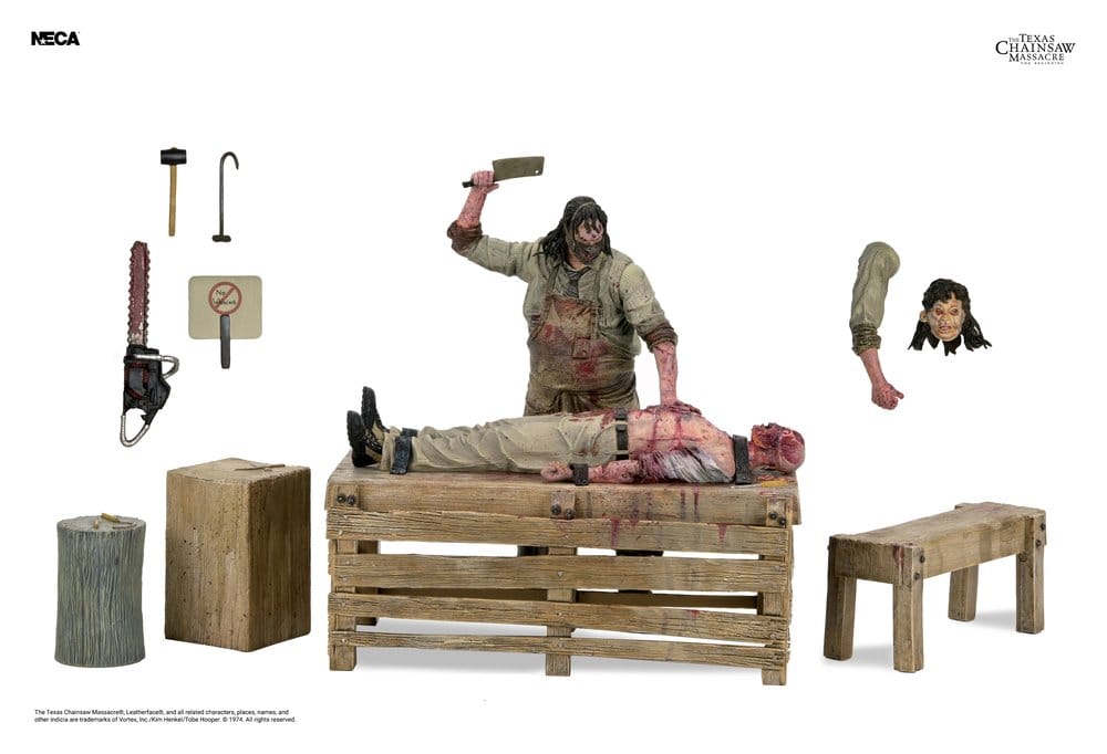 Texas Chainsaw Massacre: The Beginning Diorama Action Figure Leatherface Slaughterhouse Boxed Set 18 cm 0634482415894