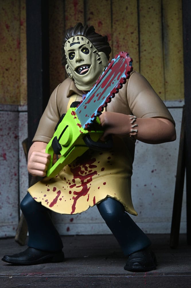 Texas Chainsaw Massacre Toony Terrors Action Figure 50th Anniversary Leatherface (Bloody) 15 cm 0634482416013