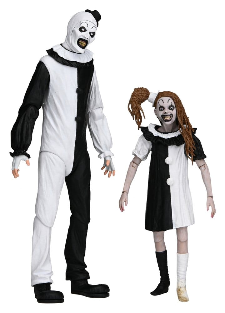 Terrifier 2 2-Pack Action Figures Ultimate Art the Clown & Little Pale Girl 18 cm 0634482452547