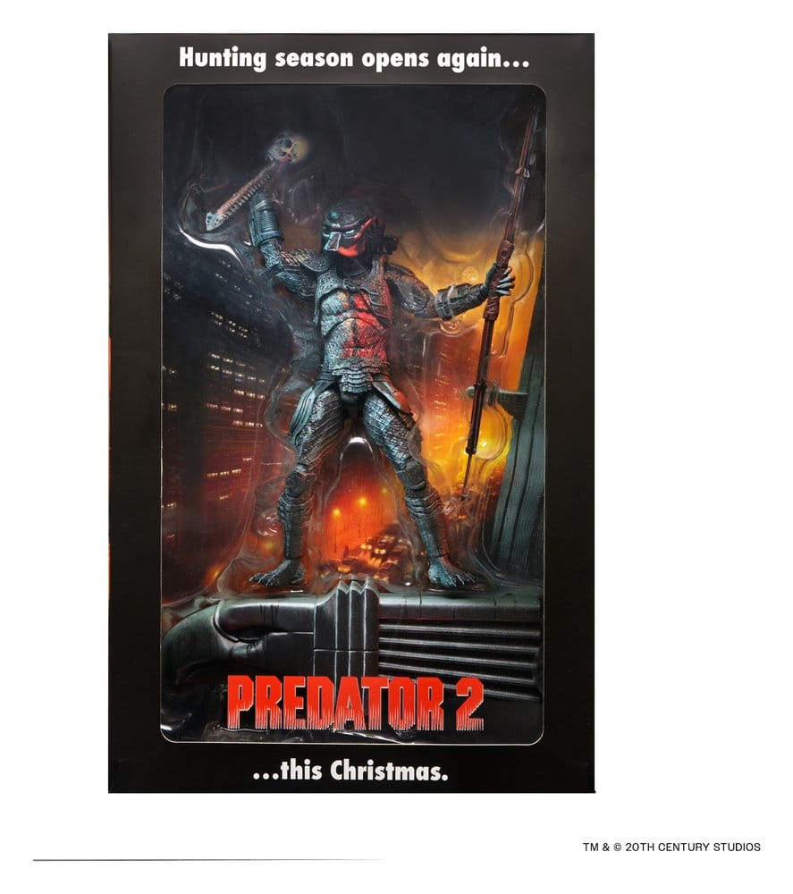 Predator 2 Action Figure City Hunter Poster Series 18 cm         0634482517550