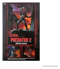 Predator 2 Action Figure City Hunter Poster Series 18 cm         0634482517550