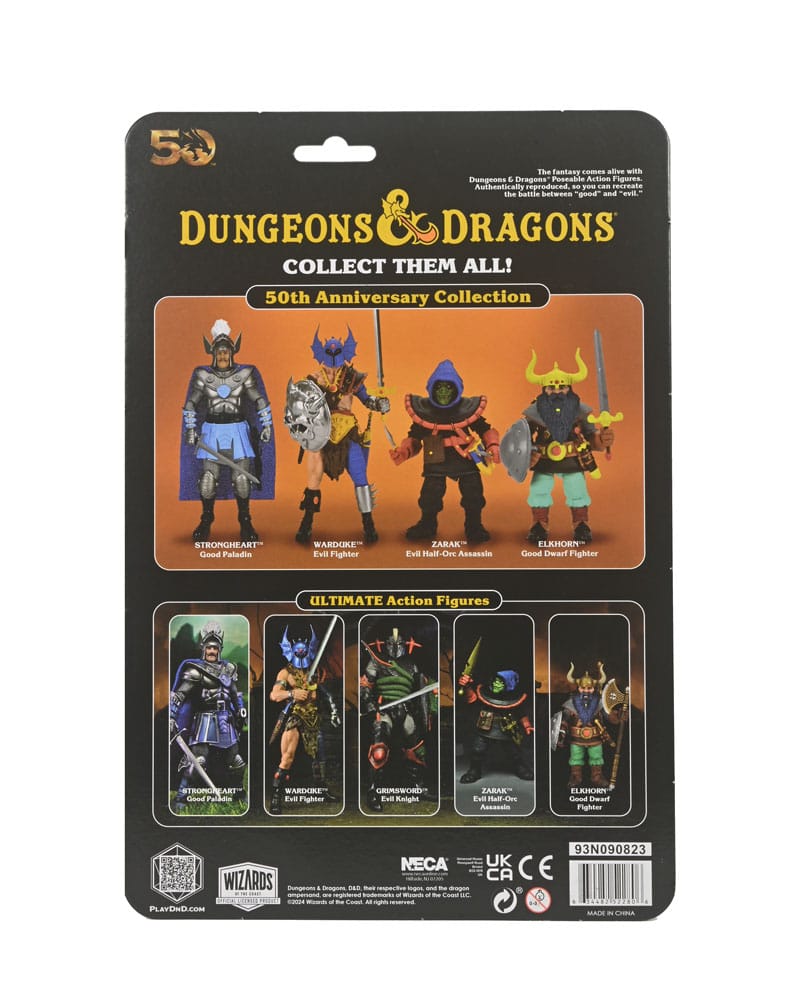 Dungeons & Dragons Action Figure 50th Anniversary Warduke on Blister Card 18 cm 0634482522806