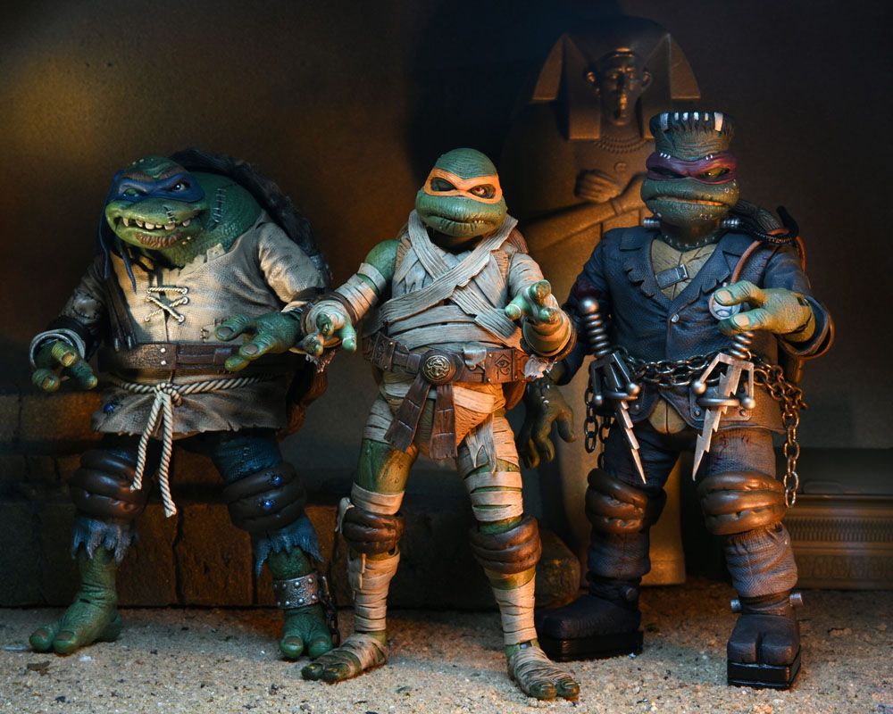 Universal Monsters x Teenage Mutant Ninja Turtles Action Figure Ultimate Michelangelo as The Mummy 18 cm 0634482541876
