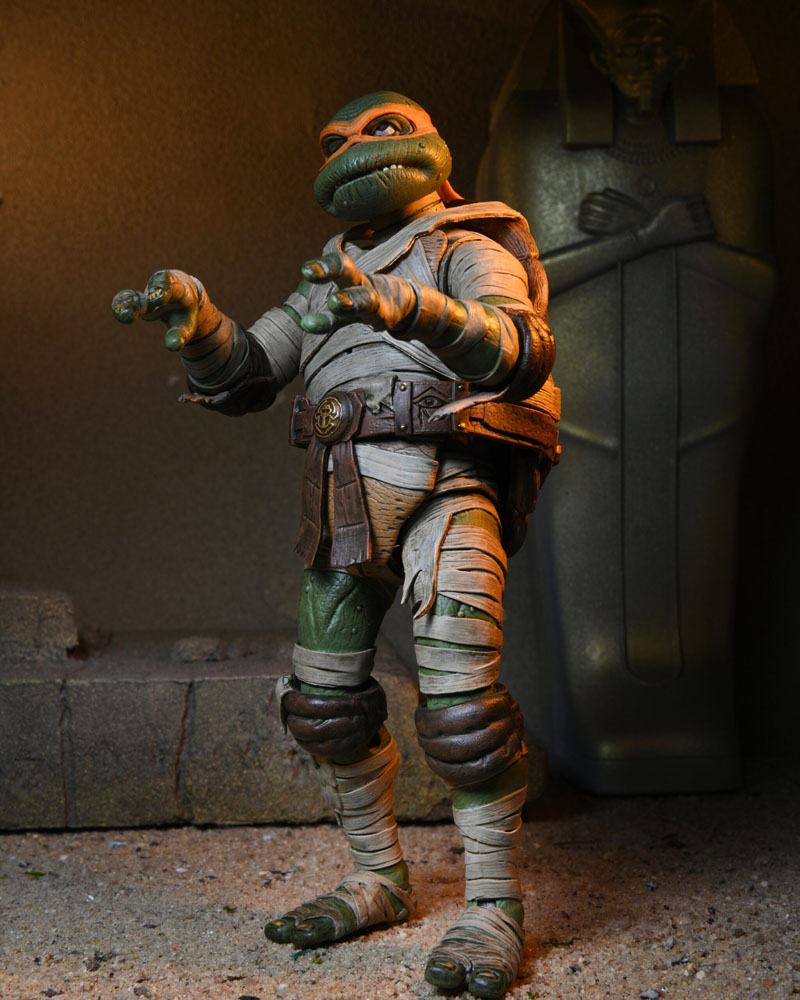 Universal Monsters x Teenage Mutant Ninja Turtles Action Figure Ultimate Michelangelo as The Mummy 18 cm 0634482541876