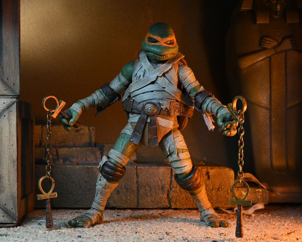 Universal Monsters x Teenage Mutant Ninja Turtles Action Figure Ultimate Michelangelo as The Mummy 18 cm 0634482541876