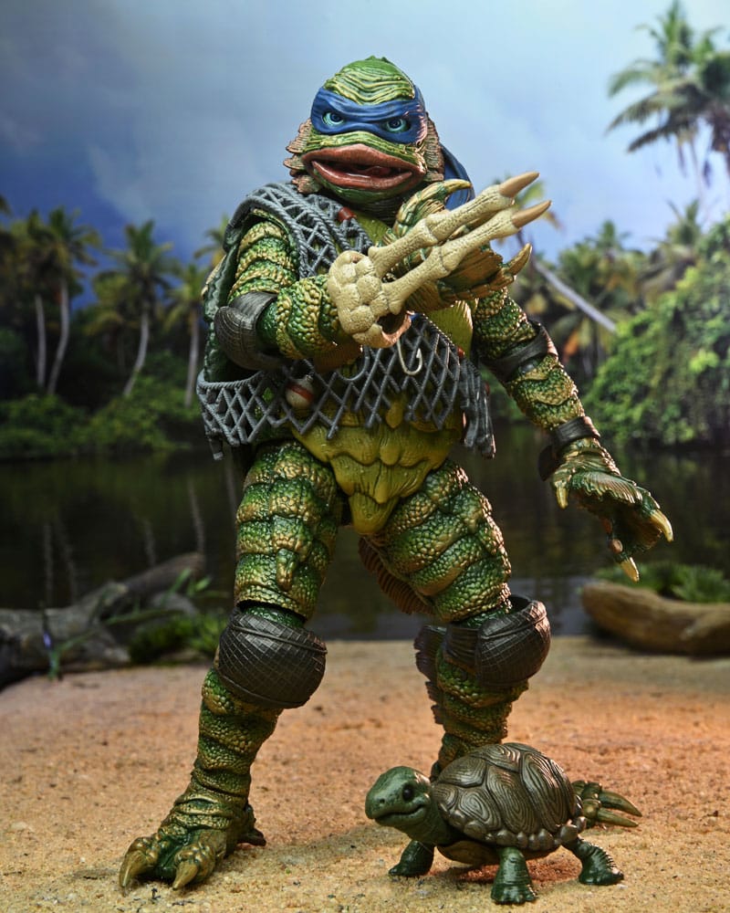 Universal Monsters/Teenage Mutant Ninja Turtles Action Figure Leonardo as the Creature 18 cm 0634482543016
