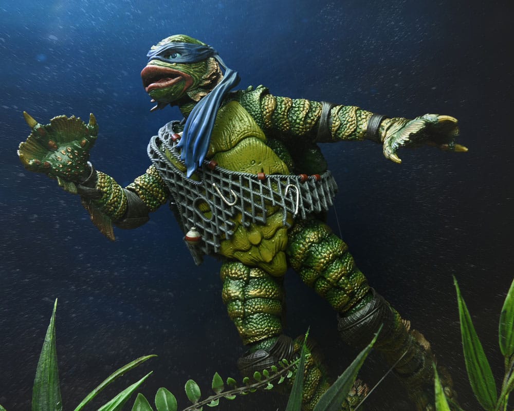 Universal Monsters/Teenage Mutant Ninja Turtles Action Figure Leonardo as the Creature 18 cm 0634482543016