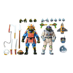 Teenage Mutant Ninja Turtles (Cartoon) Action Figure 2 Pack Space Adventure & Samurai Turtles 18 cm 0634482543450