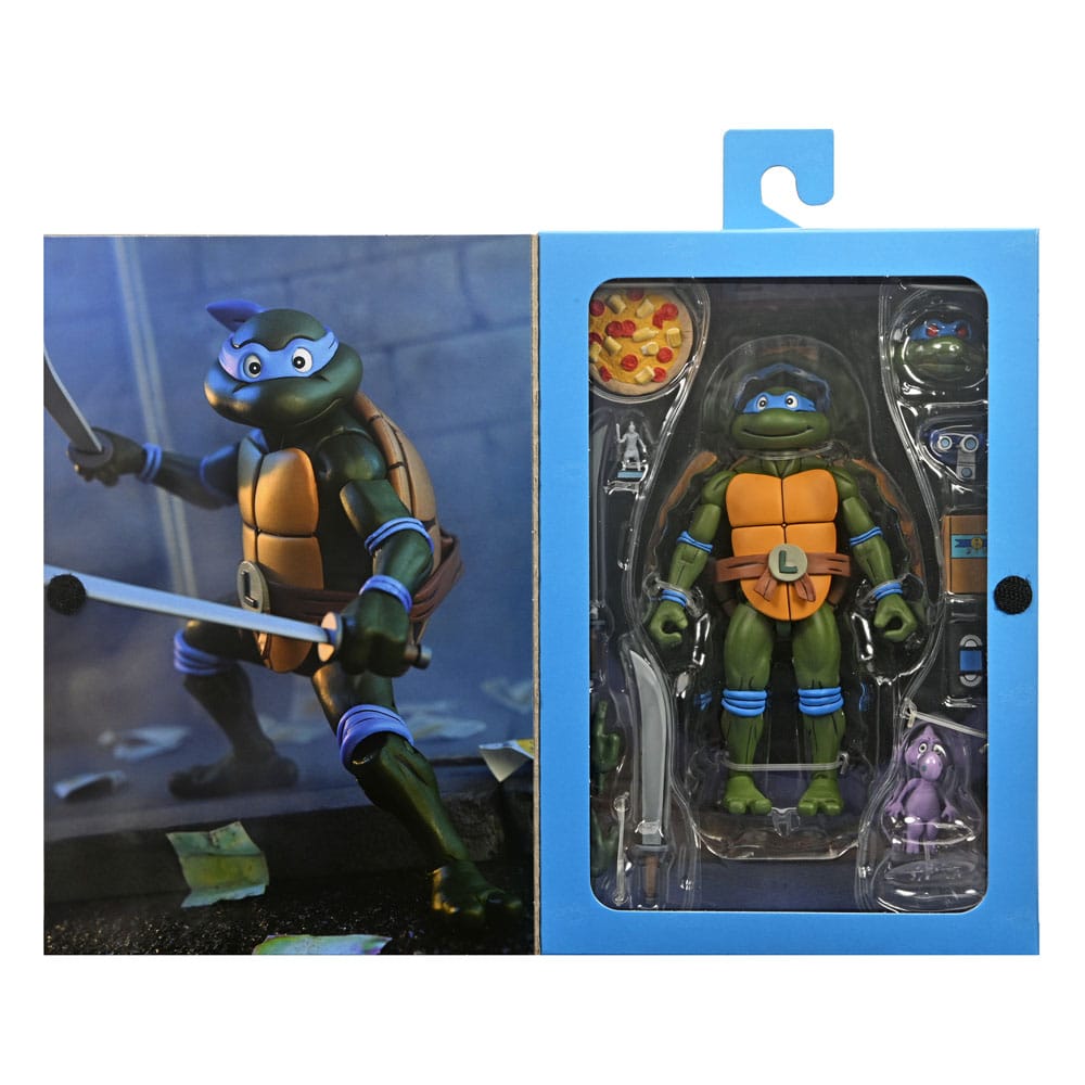 Teenage Mutant Ninja Turtles (1987 Cartoon) Action Figure Ultimate Leonardo (VHS) 18 cm 0634482543528
